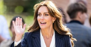Kate Middleton Loves Her Blue Pinstriped Suit So Much She Wore it Twice in One Week